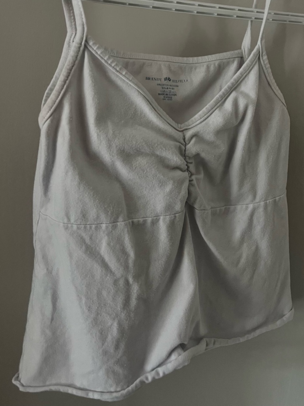 Brandy Melville Light Gray Scoop Neck Tank